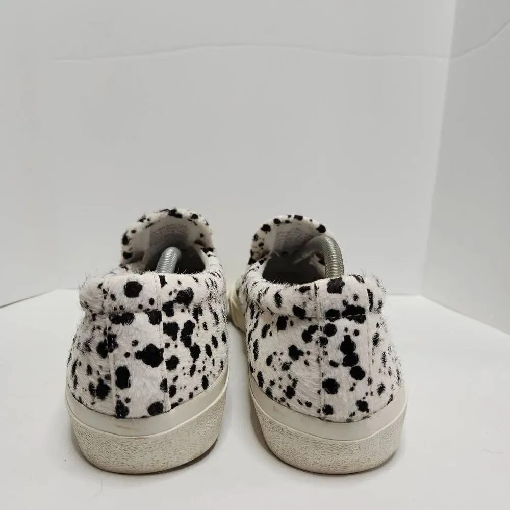 Sidewalk Slip-On Sneakers in Spatter-Painted Calf Hair Size 6